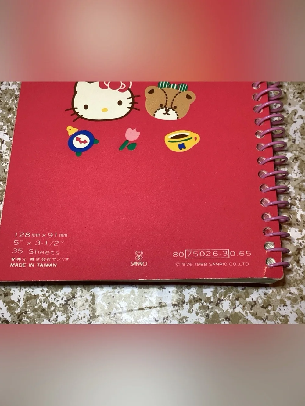 Lot of 2 Vintage Sanrio Hello Kitty Memo Notebooks